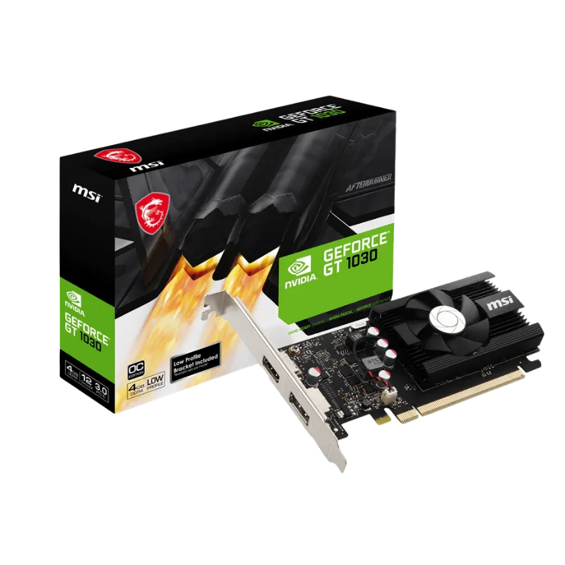 MSI GeForce GT 1030 4GB 4GD4 Low Profile OC Graphics Card