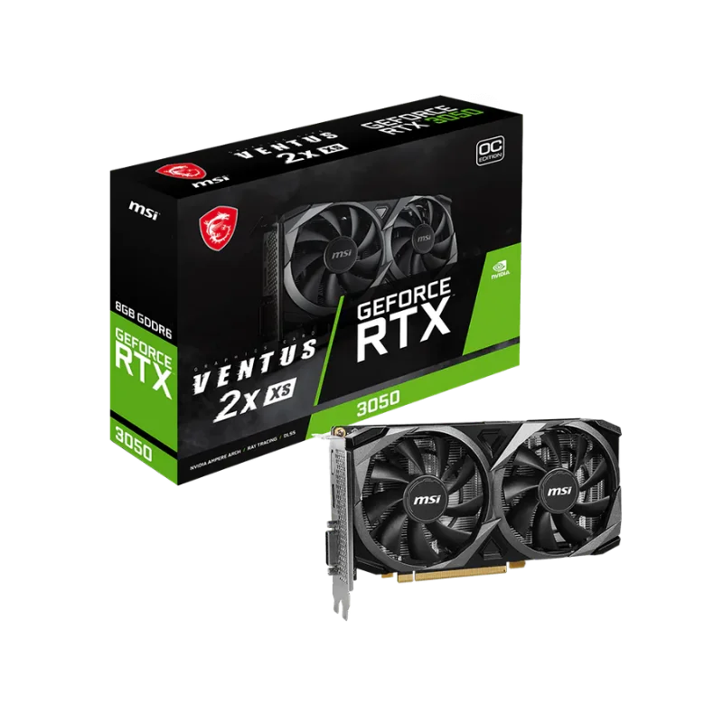 MSI GeForce RTX 3050 8GB VENTUS 2X XS OC Graphics Card
