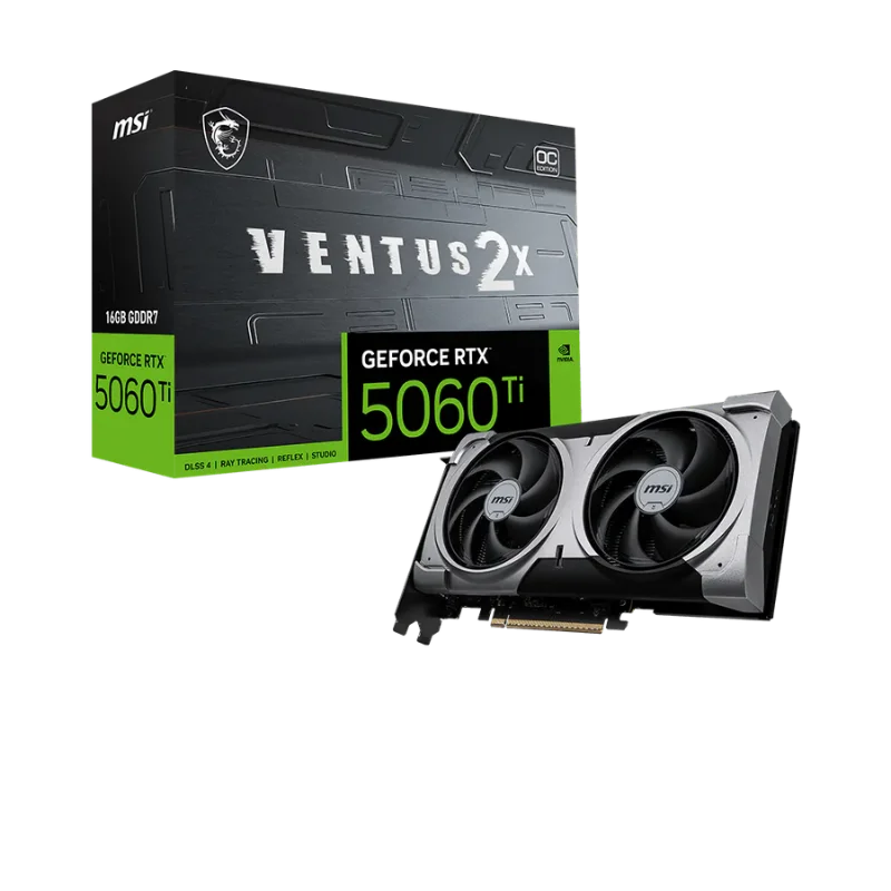 MSI GeForce RTX 5060 Ti 16GB VENTUS 2X OC PLUS Graphics Card