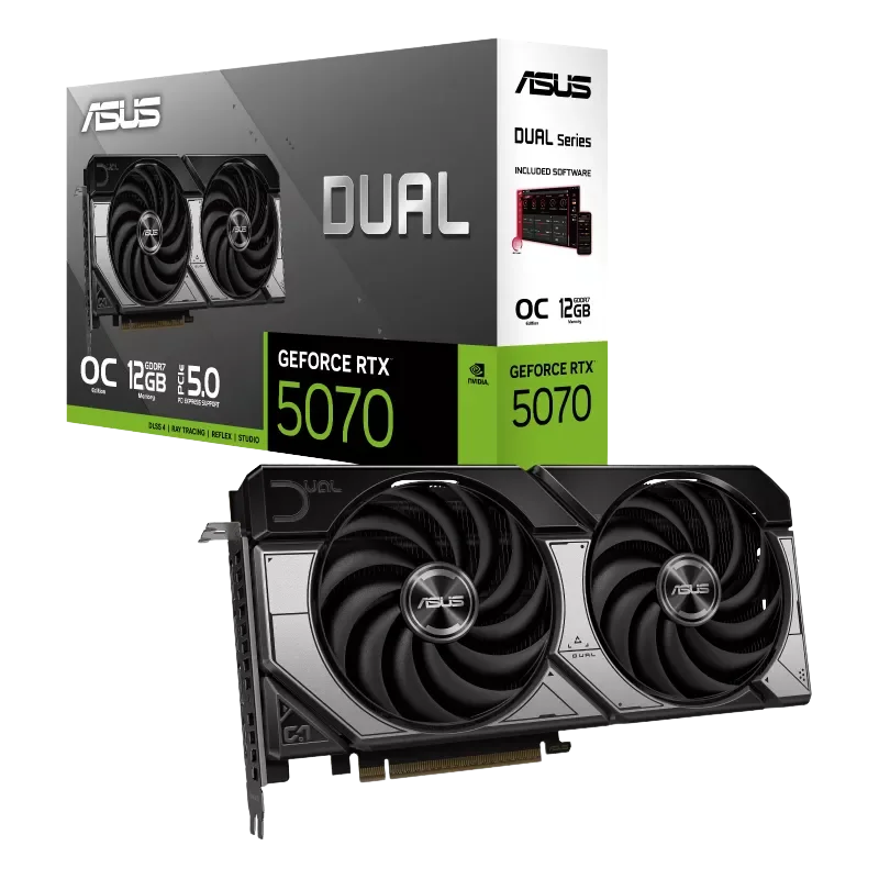ASUS Dual GeForce RTX 5070 12GB OC Graphics Card