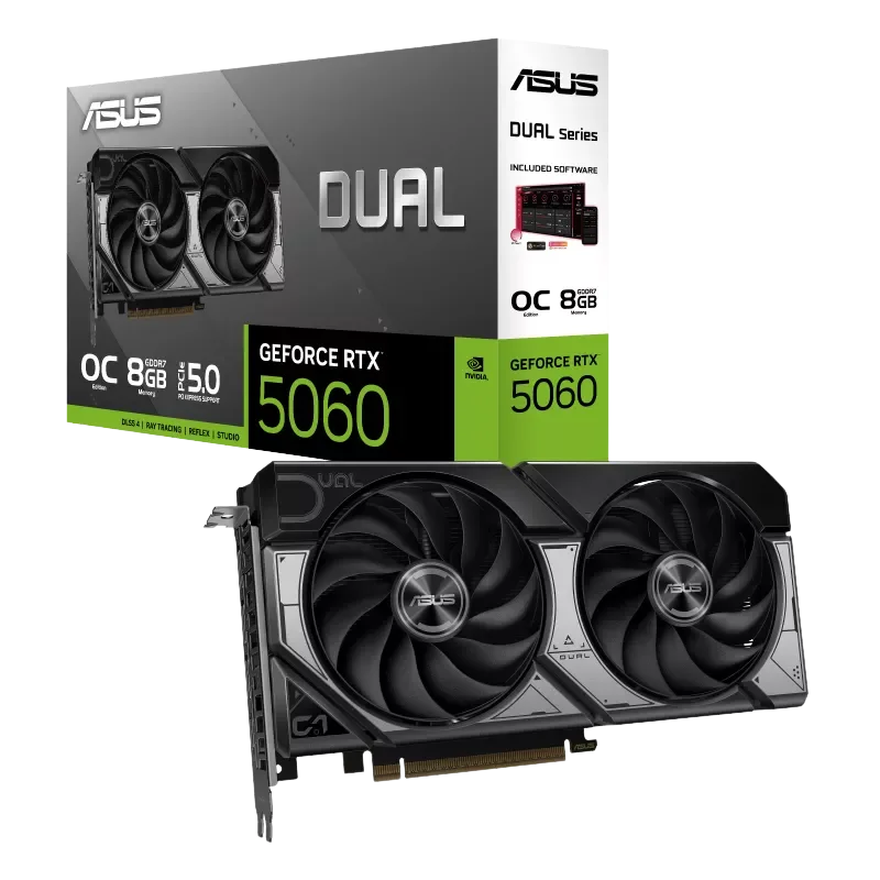 ASUS Dual GeForce RTX 5060 8GB OC Graphics Card