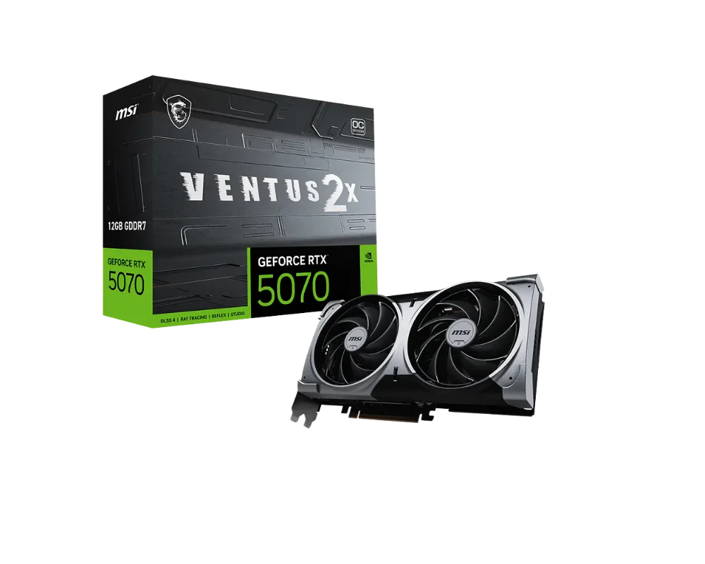 MSI GeForce RTX 5070 12GB VENTUS 2X OC Graphics Card
