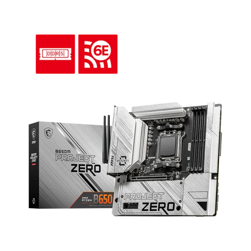 MSI B650M PROJECT ZERO Motherboard