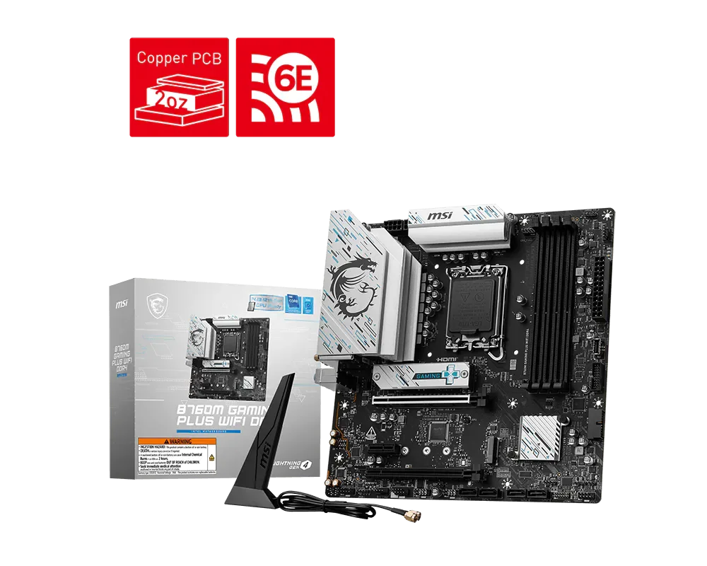 MSI B760M GAMING PLUS WIFI DDR4 Motherboard