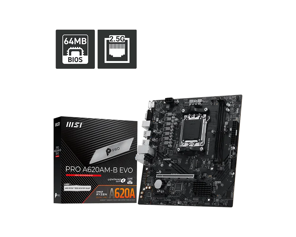 MSI PRO A620AM-B EVO Motherboard 