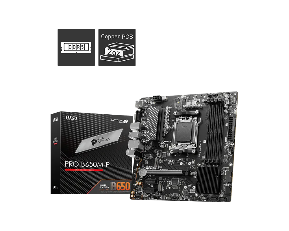 MSI PRO B650M-P Motherboard 
