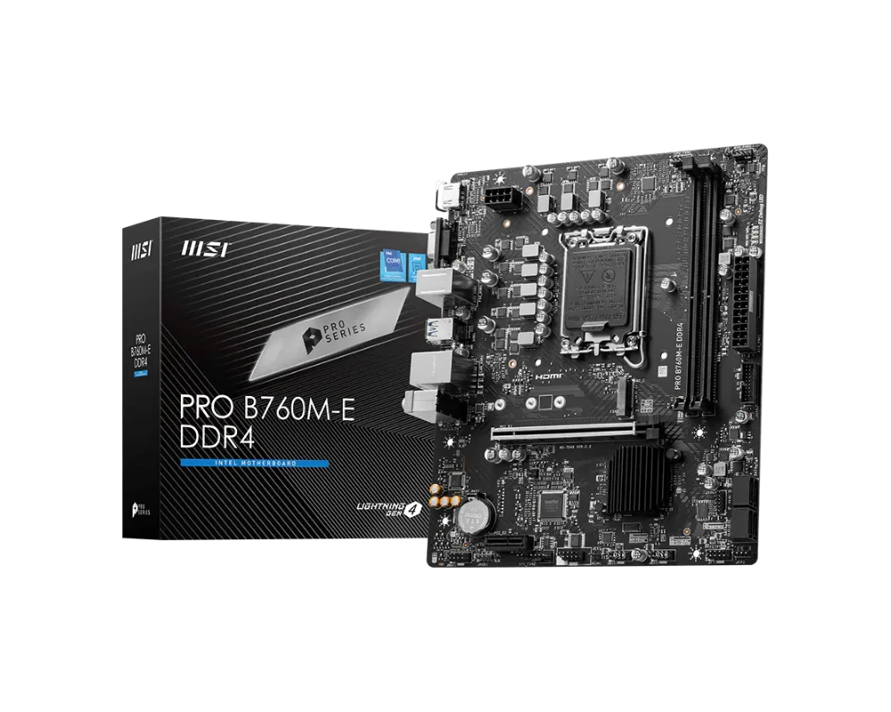 MSI PRO B760M-E DDR4 Motherboard