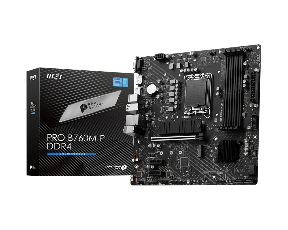 MSI PRO B760M-P DDR4 Motherboard 