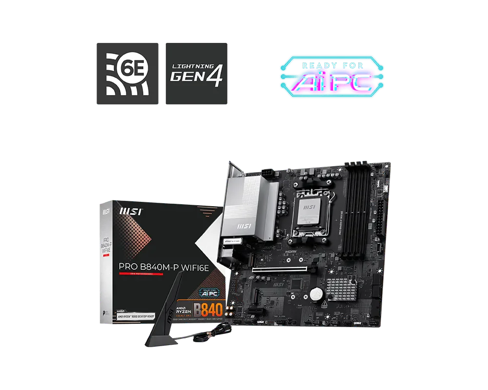 MSI PRO B840M-P WIFI6E Motherboard