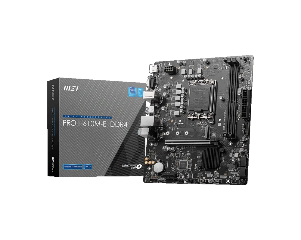 MSI PRO H610M-E DDR4 Motherboard 