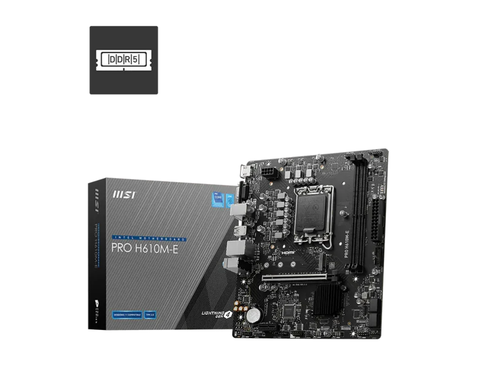 MSI PRO H610M-E DDR5 Motherboard
