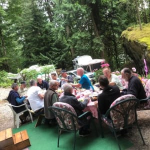 Banquet at an RV site