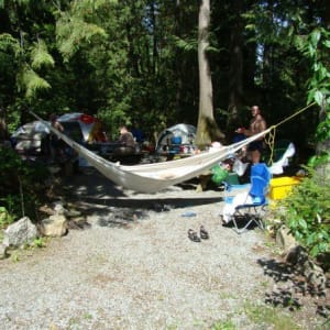 Tents in site two and three