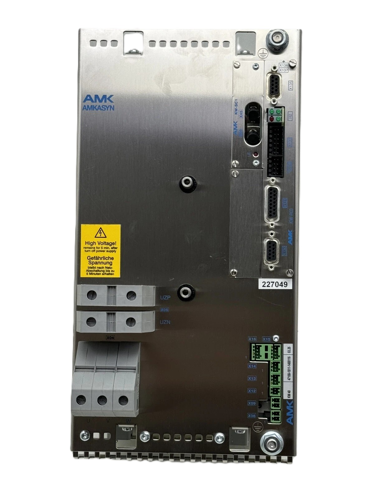 AMK AMKASYN KW40 Servo Drive 40kVA 66A 540-650VDC KW-R03 KW-SC1