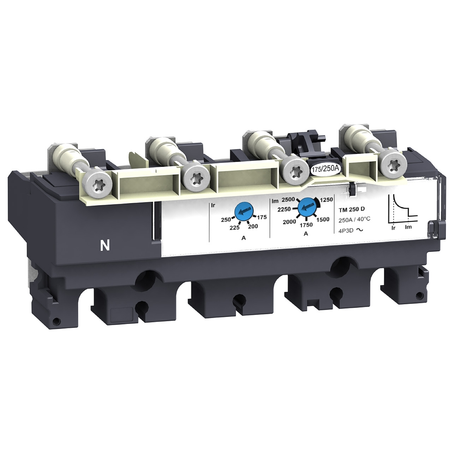Schneider Electric LV429056 TM25D 25A 4P4D Trip Unit ComPact NSX
