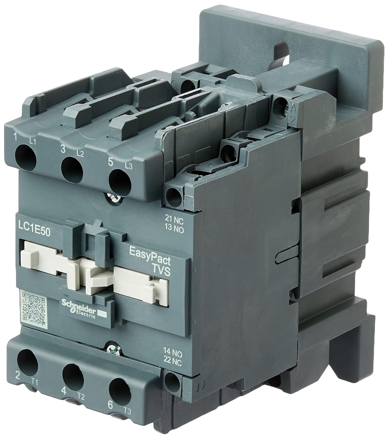 Schneider Electric LC1E50M7 50A 3-Pole Contactor, 220V AC Coil, 22kW