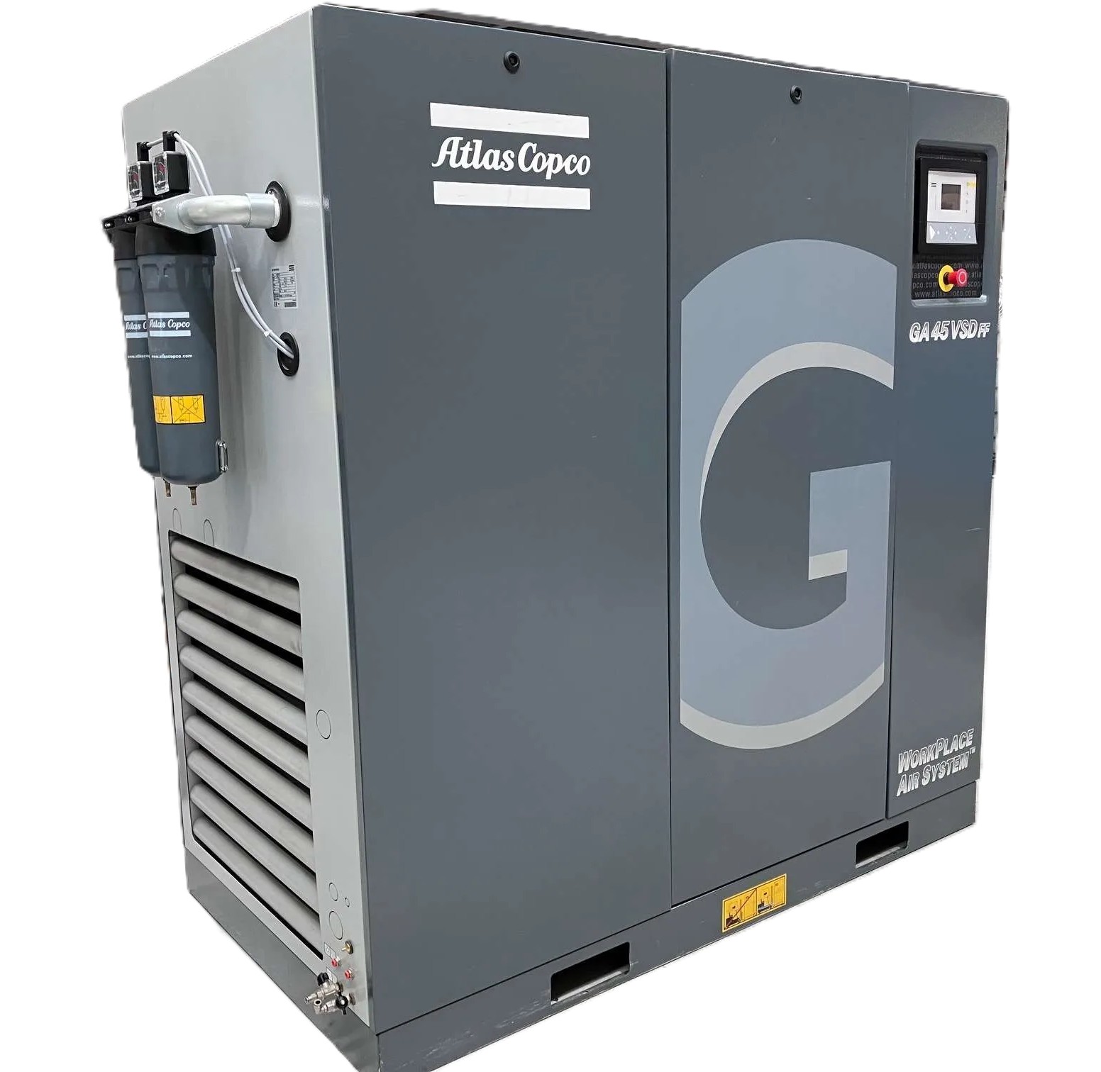 Atlas Copco GA45 VSD FF 45kW Variable Speed Screw Air Compressor thumbnail 2