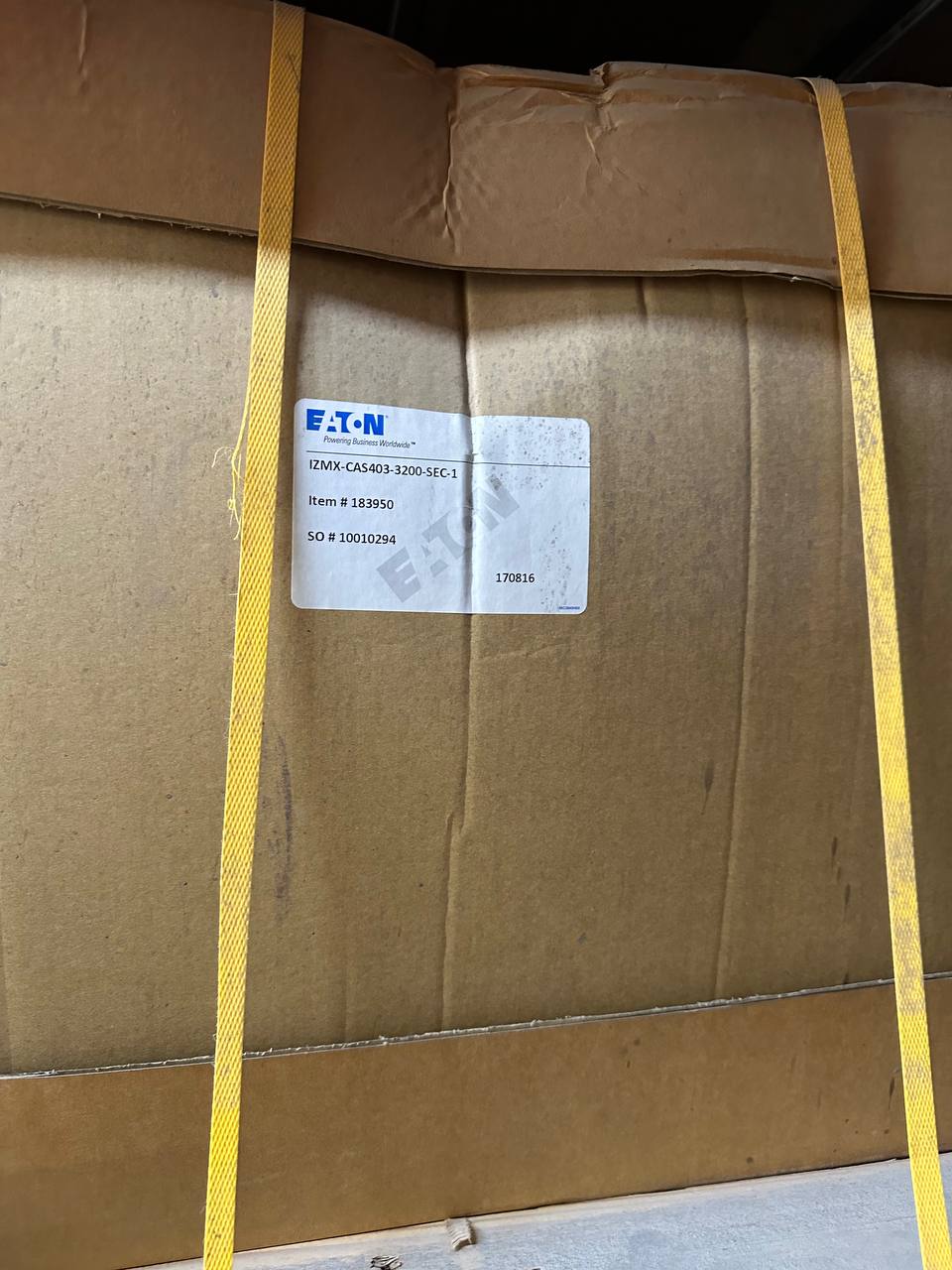 Eaton IZMX-CAS403-3200-SEC-1 3200A 3 Pole Withdrawable Cassette