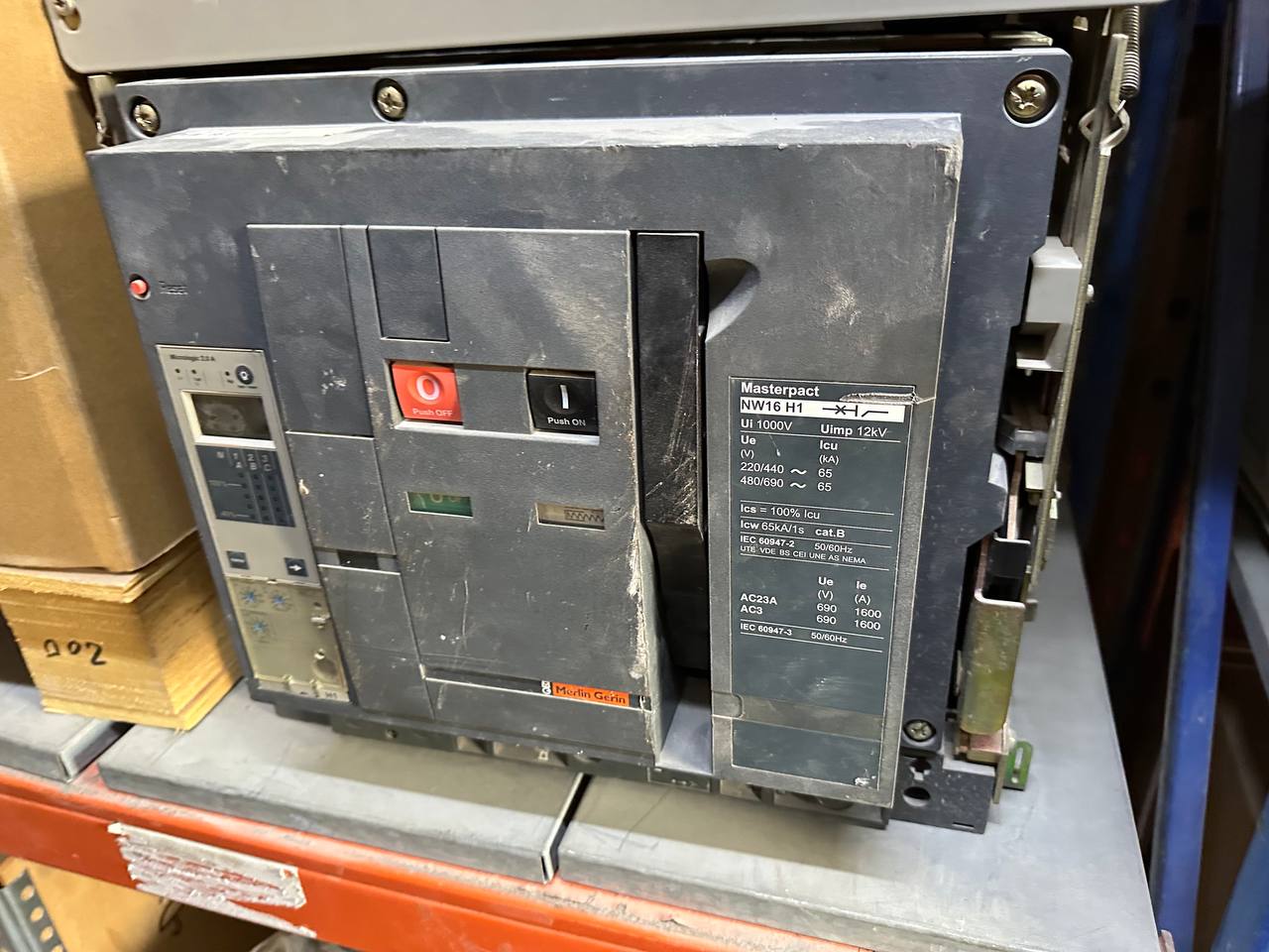 Schneider MasterPact NW16H1 1600A Air Circuit Breaker