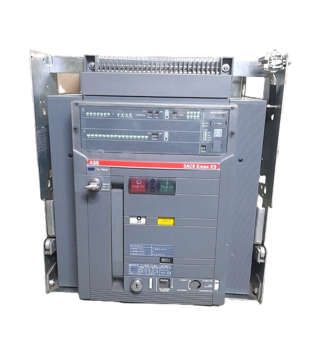ABB SACE Emax E3S 20 2000A PR121/P Air Circuit Breaker