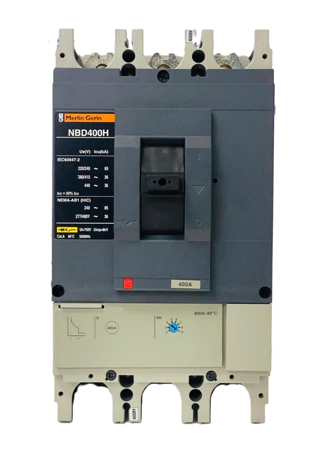 Merlin Gerin NBD400H 400A 3 Pole Circuit Breaker