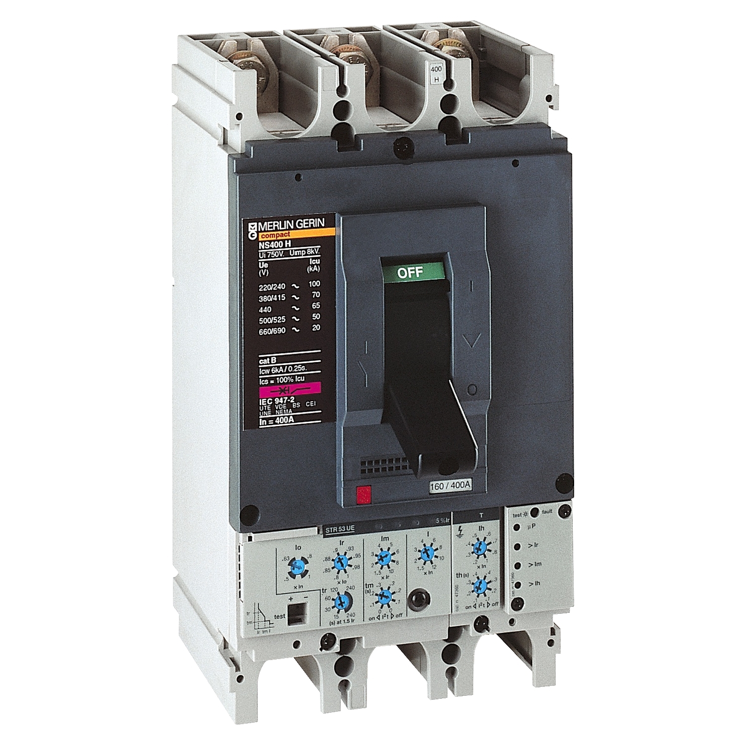Schneider Compact NS400N STR53UE 400A 3 Pole MCCB