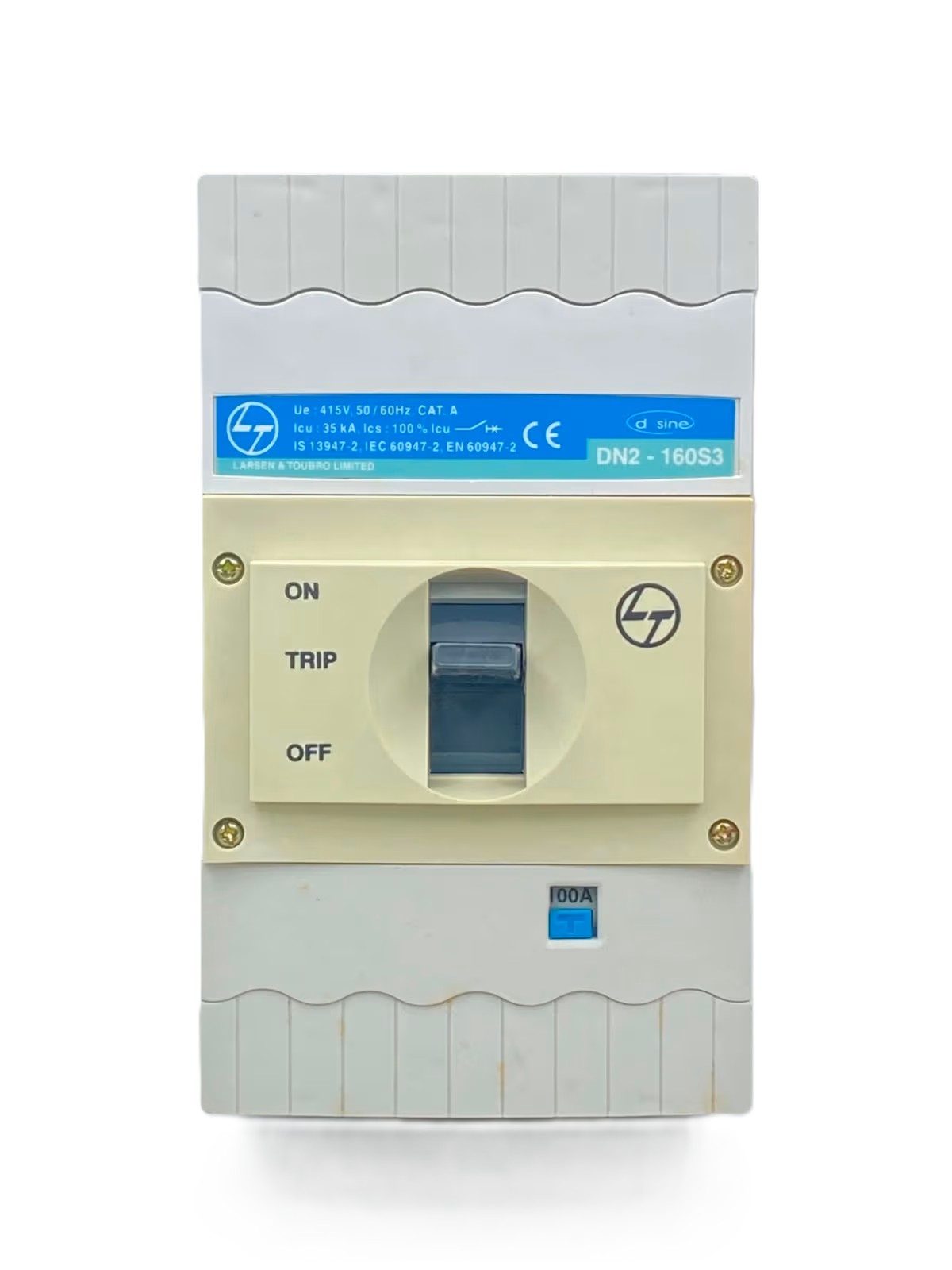 L&T d-Sine DN2-160S3 160A 3 Pole Moulded Case Circuit Breaker