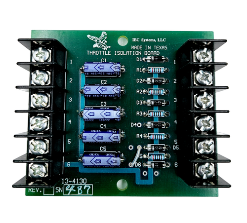 IEC Systems 13-4130 Throttle Isolation Board for Industrial Generator Control