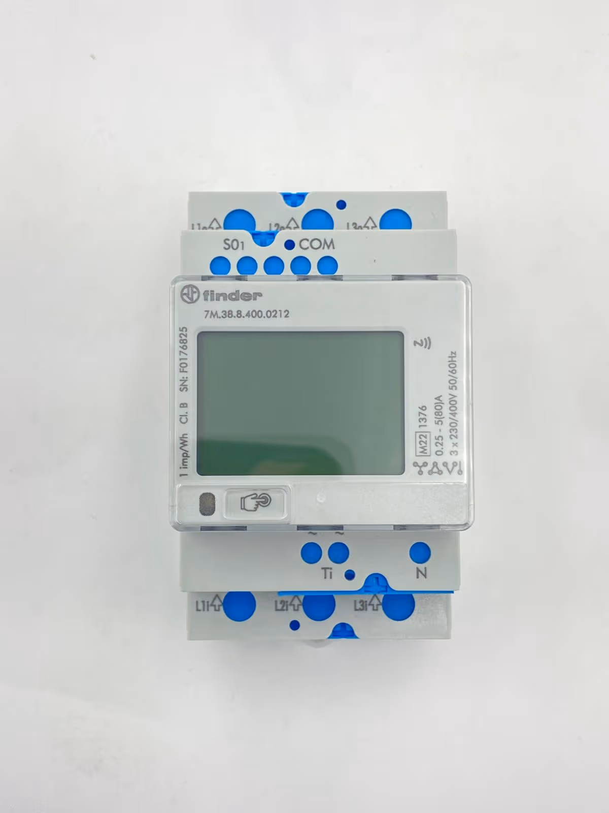 Finder 7M.38.8.400.0212 Digital Energy Meter | Three-Phase Energy Meter