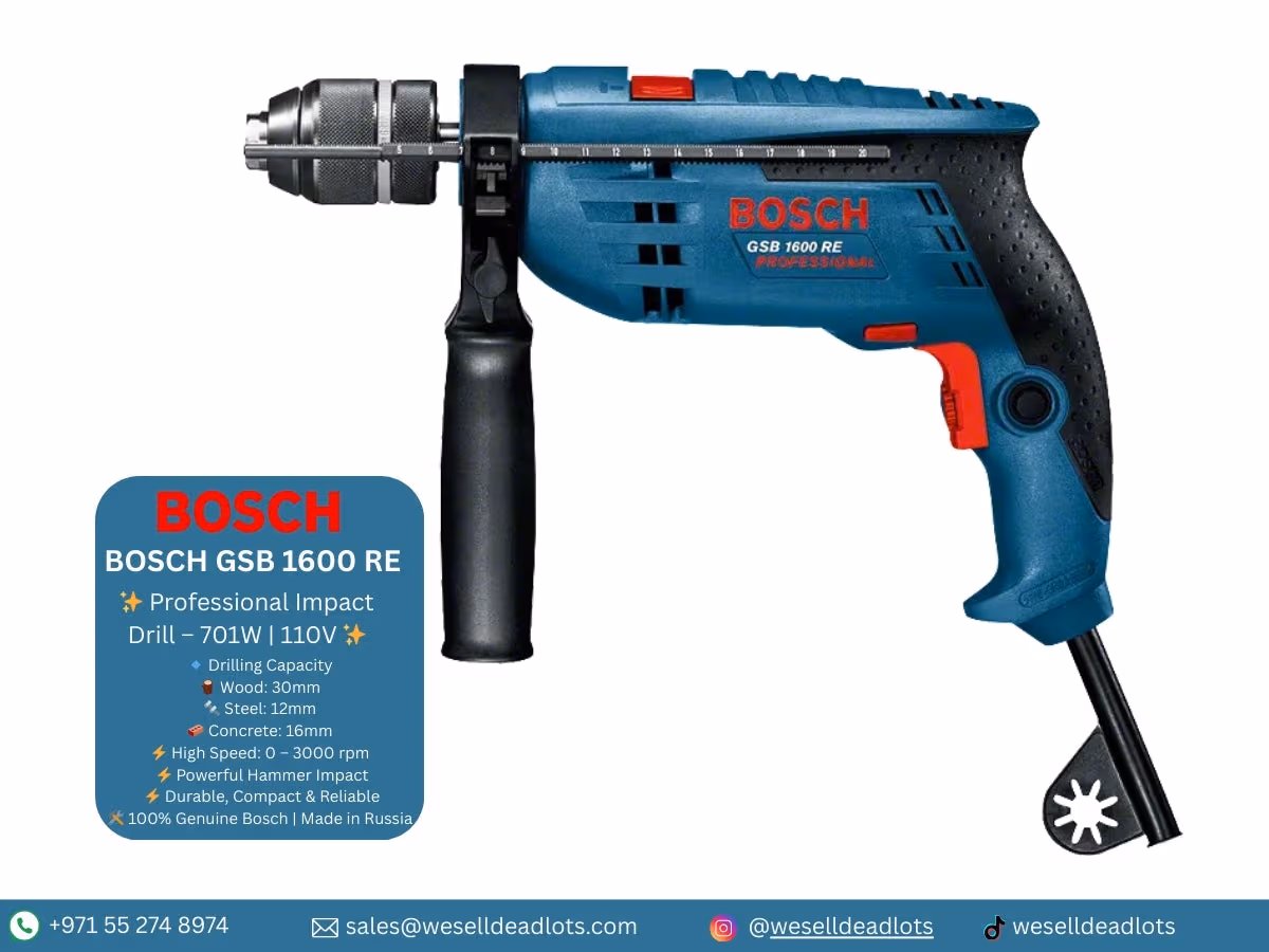 Bosch GSB 1600 RE 701W Impact Drill 110V