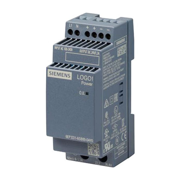 Siemens LOGO! Power 24 V / 1.3 A - 6EP3331-6SB00-0AY0