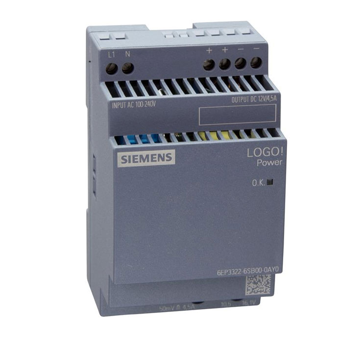 Siemens logo! Power 12 V 4.5A - 6EP3322-6SB00-0AY0