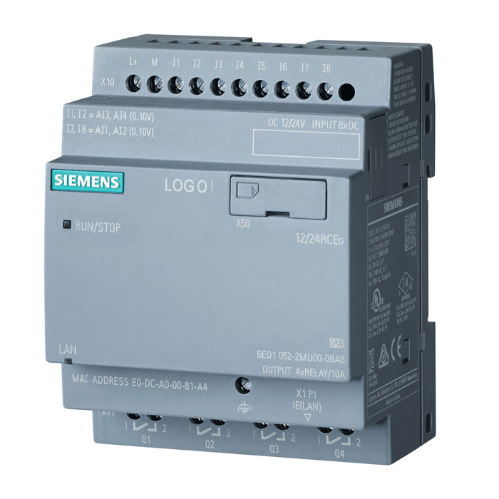 Siemens LOGO 12/24RCEO  6ED1052-2MD08-0BA1