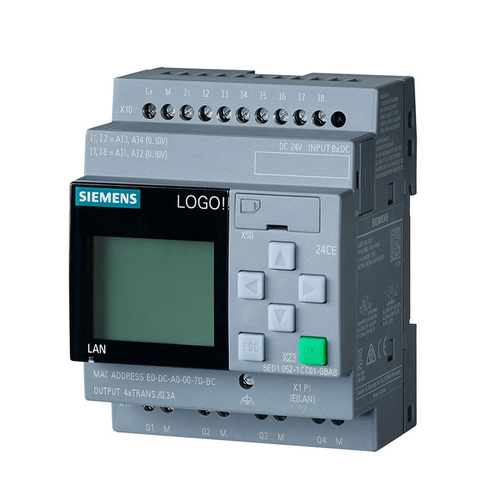 Siemens LOGO! 24CE Logic Module – 24V DC, Ethernet, 8DI/4DO