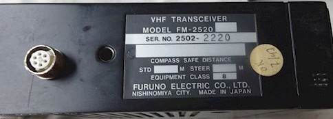 Furuno VHF Transceiver FM-2520 | Marine VHF Radio thumbnail 2