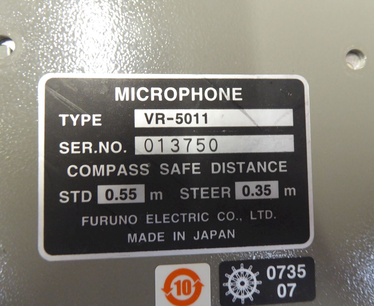 Furuno VR-3016 Alarm Panel / VR-5011 Microphone – Marine Communication System thumbnail 2