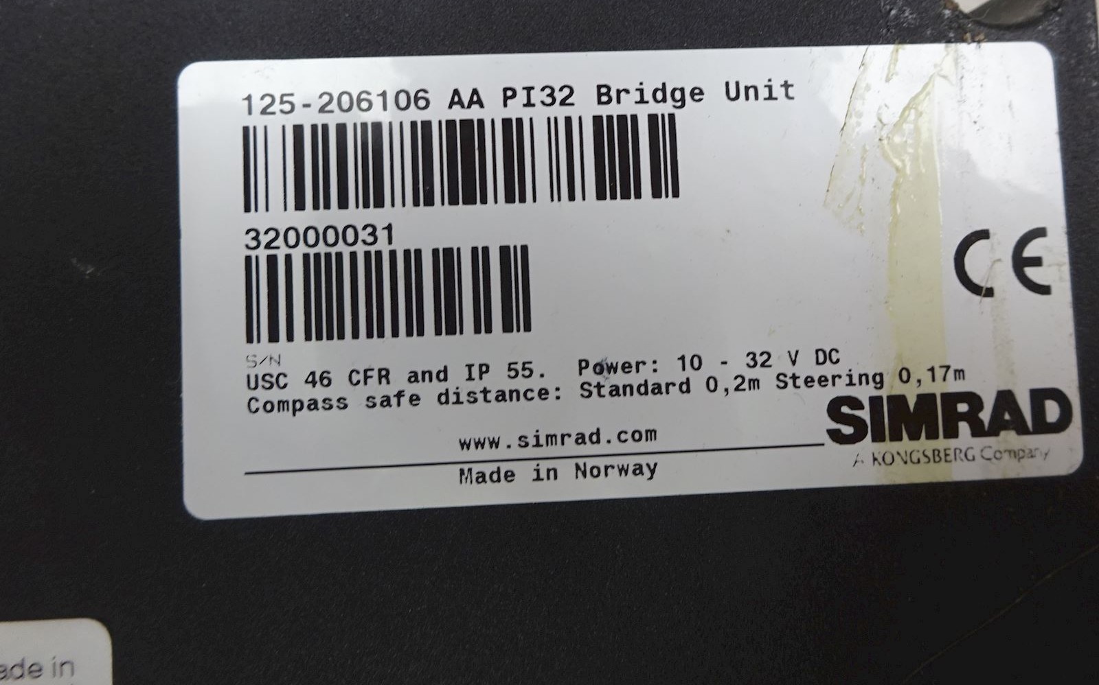 Simrad PI 32 Bridge Unit – Marine Navigation & Vessel Instrument Display thumbnail 2