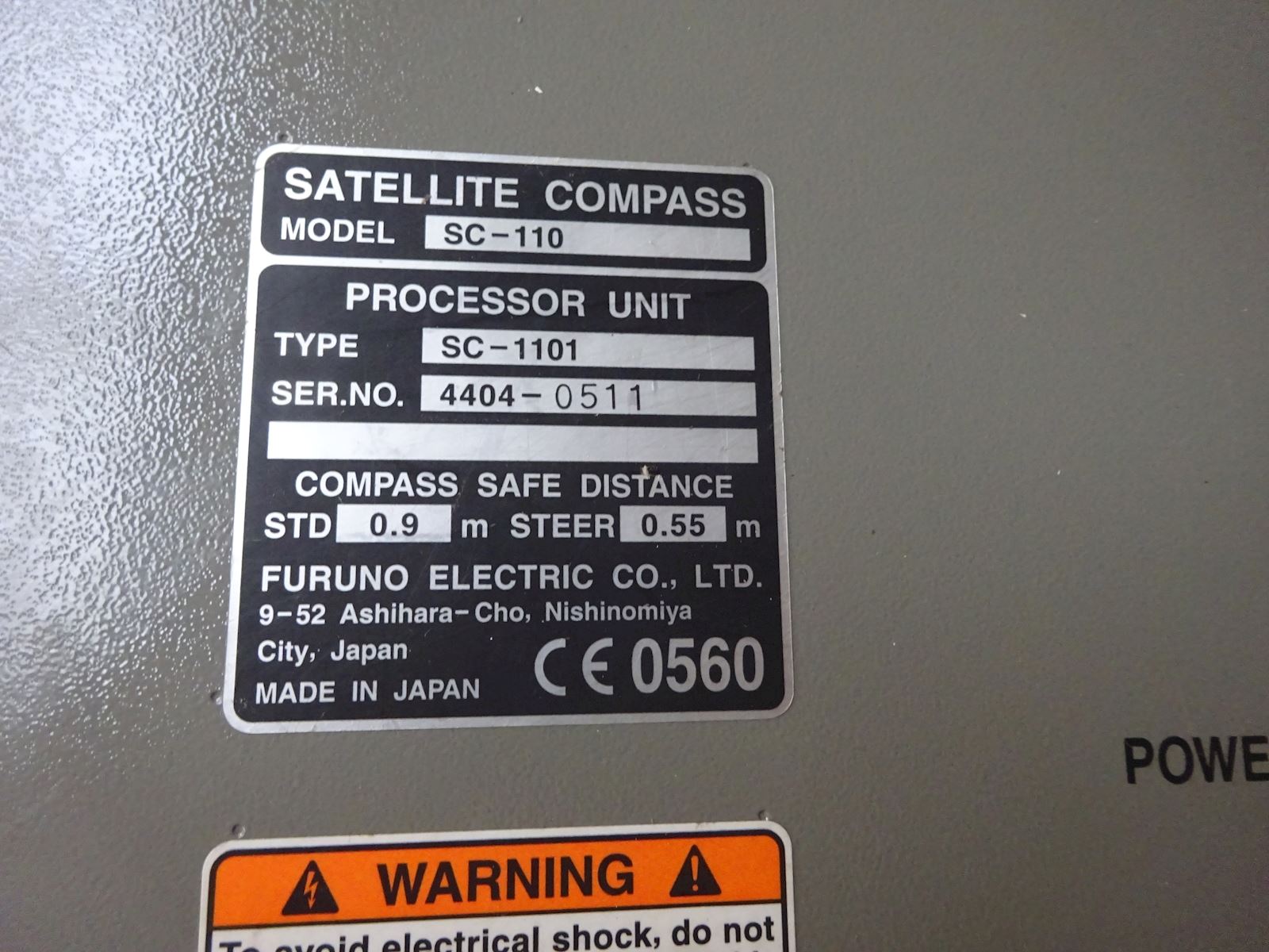 Furuno SC-1101 Satellite Compass Display Unit SC-502 thumbnail 2
