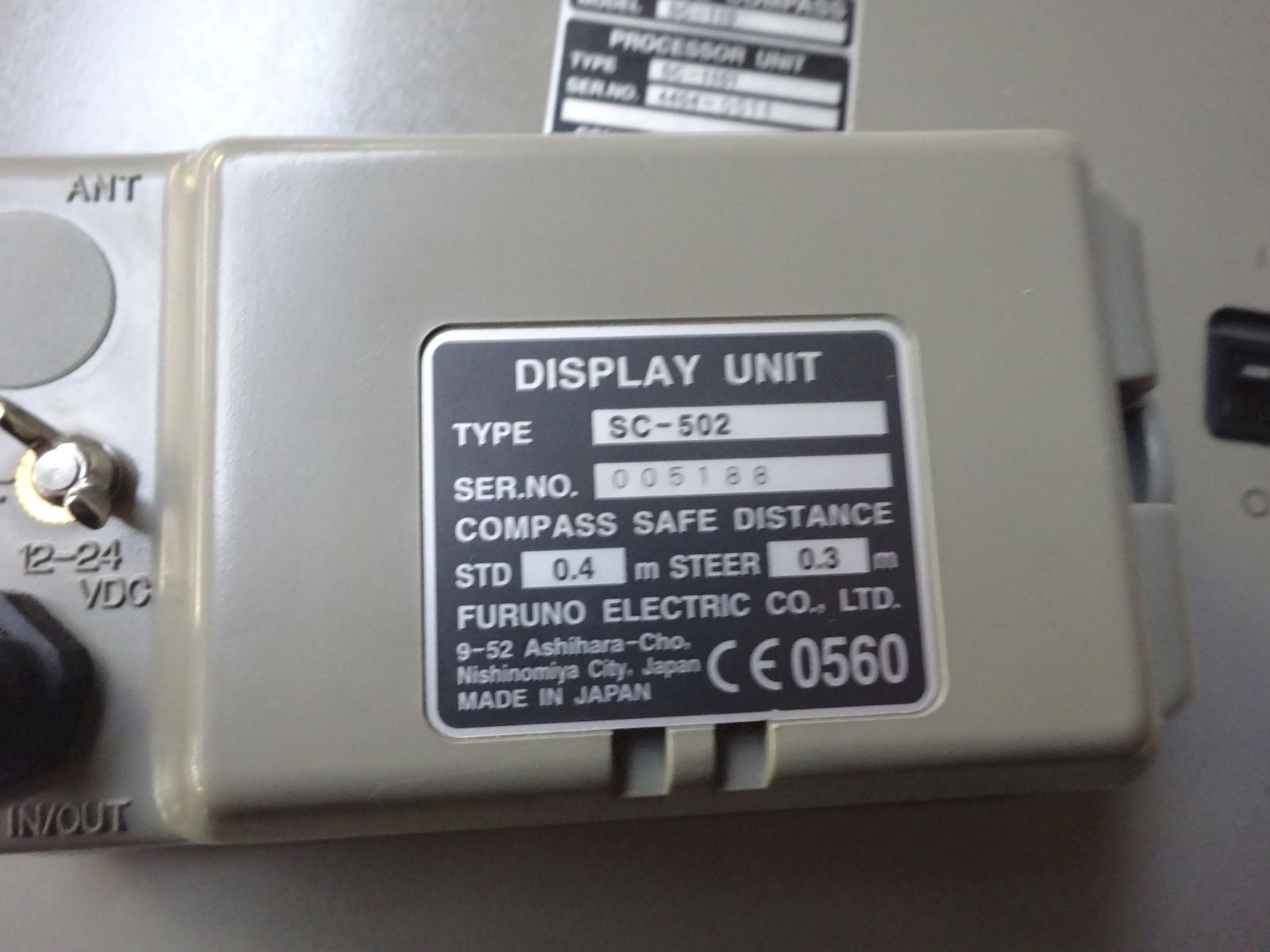 Furuno SC-1101 Satellite Compass Display Unit SC-502 thumbnail 3