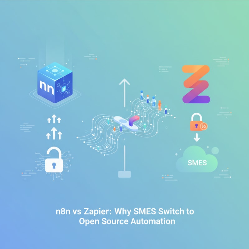 n8n vs Zapier : Pourquoi les PME basculent sur l'automatisation open source