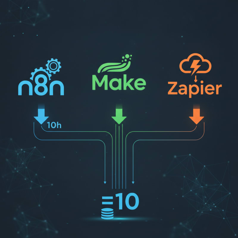 Comparatif n8n Make Zapier 2026 : Divisez vos Coûts d'Automatisation par 10 pour PME/ETI