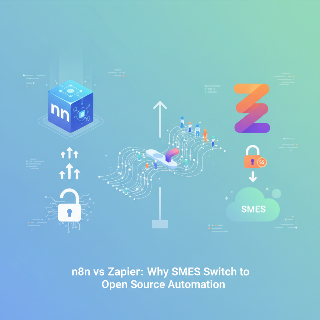 n8n vs Zapier : Pourquoi les PME basculent sur l'automatisation open source