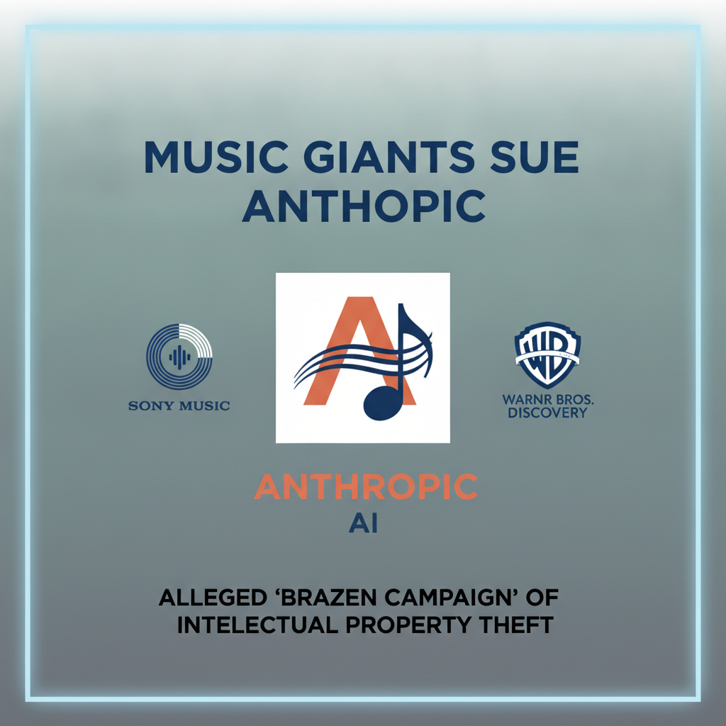 Sony Music, Warner attaquent Anthropic pour vol d'IP IA