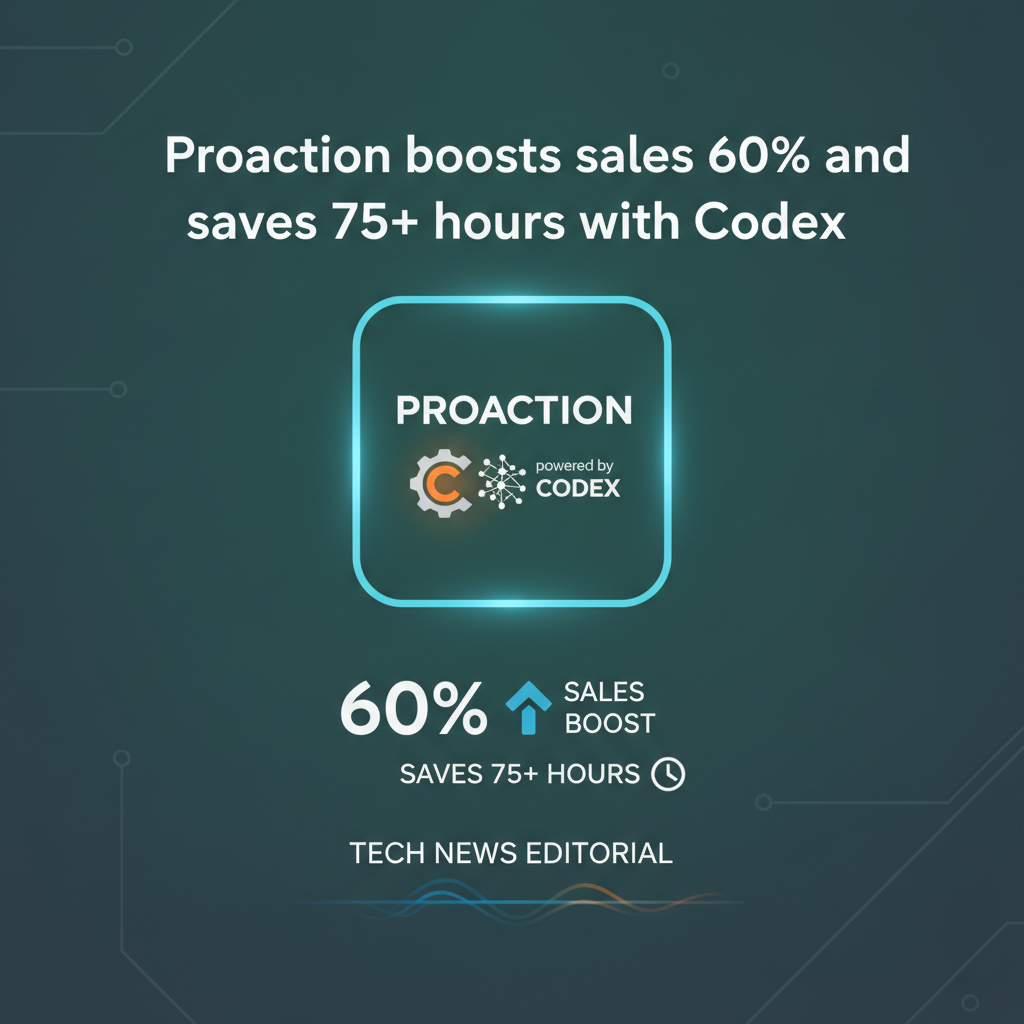 Proaction déploie l'IA codex et augmente ses ventes de 60%