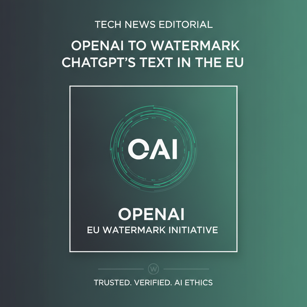 OpenAI intègre un filigrane à ChatGPT en UE : conformité IA act