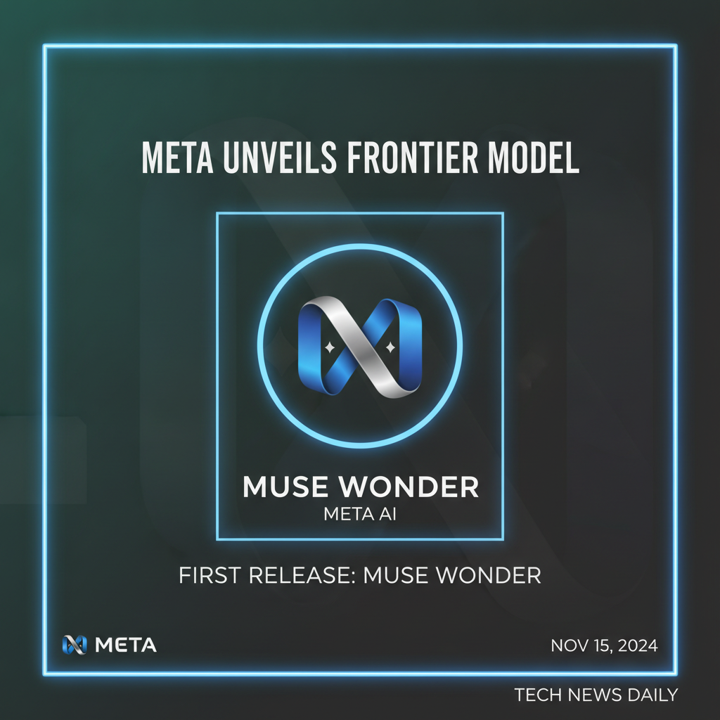 Meta lance muse wonder, son premier modèle frontal IA