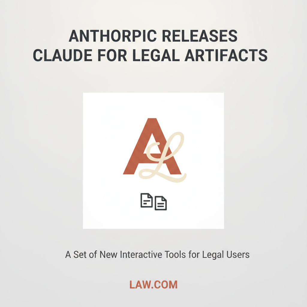 Anthropic lance Claude for legal artifacts, son IA juridique PME
