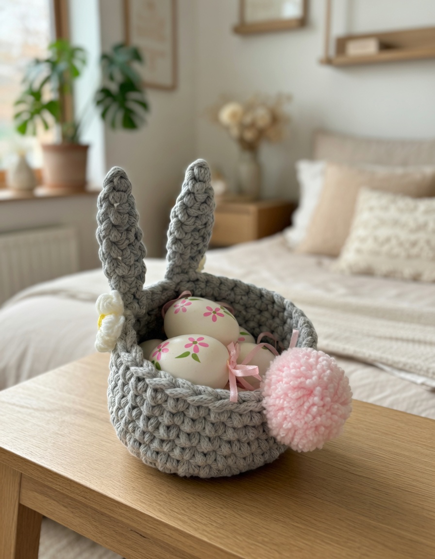 Bunny Basket Crochet Pattern