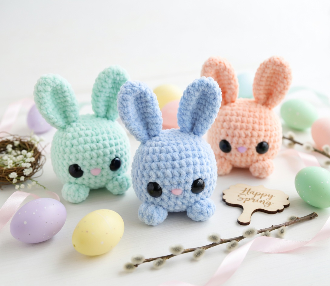 Cube Bunny Crochet Pattern