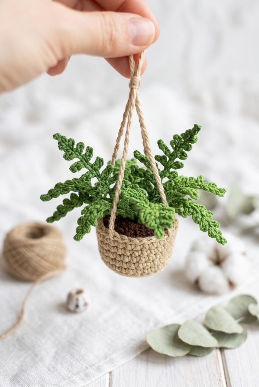 Mini Hanging Pot Crochet Pattern